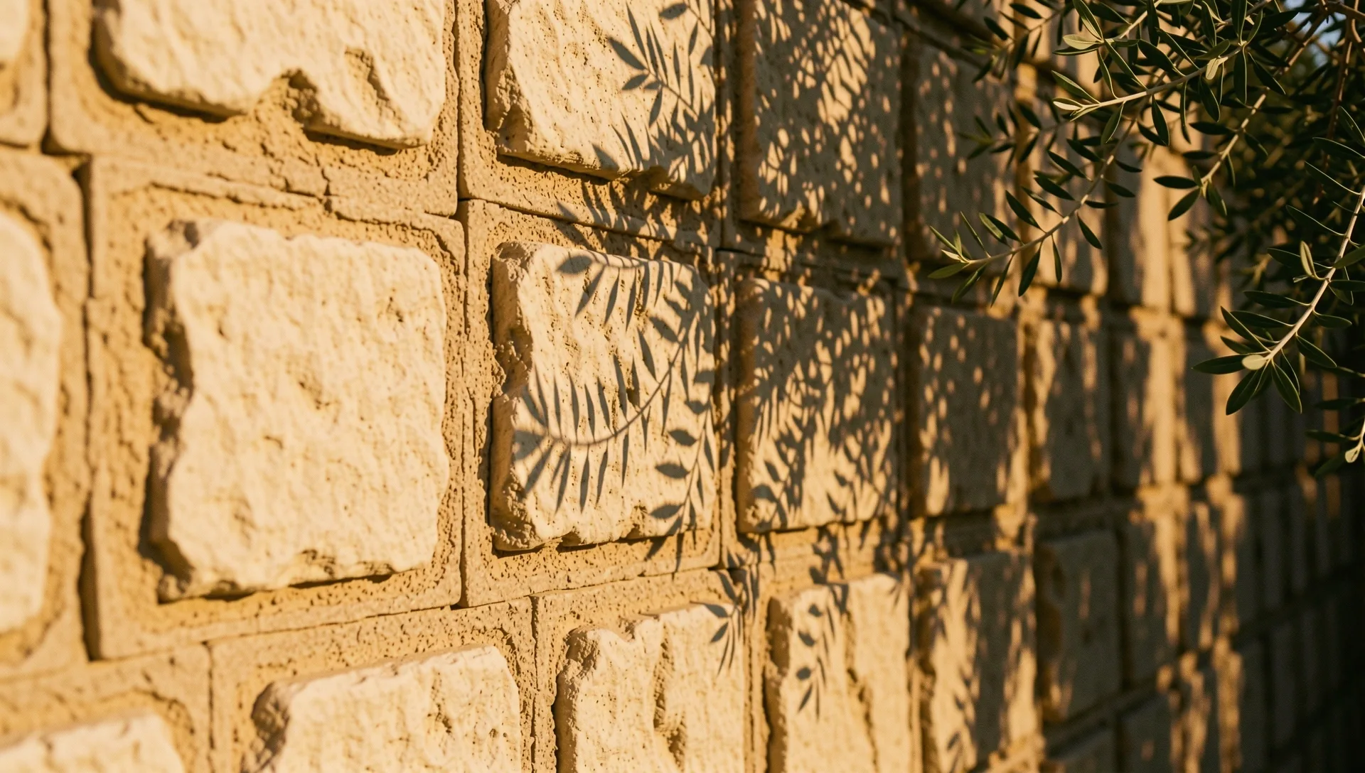 Texture of sun-drenched Greek stone