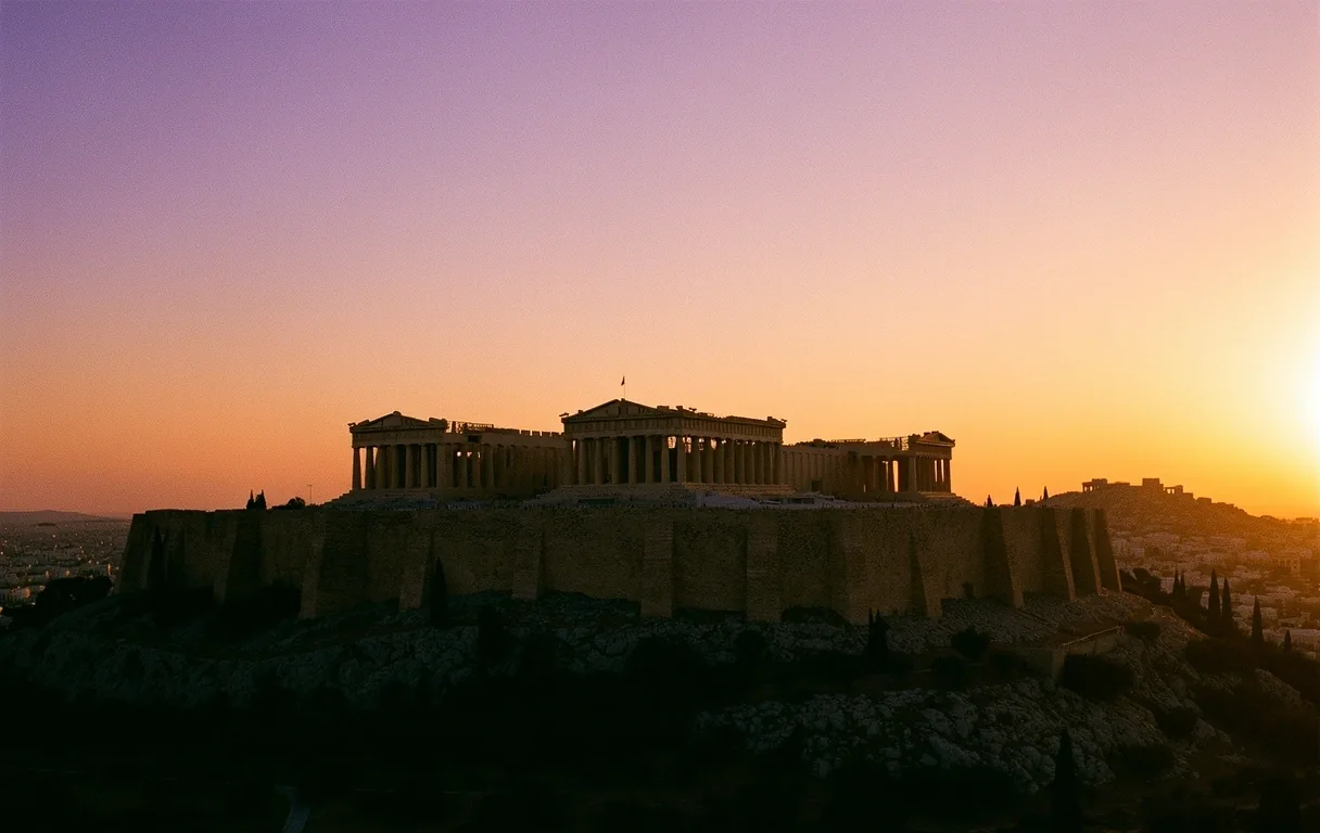 Athens sunset